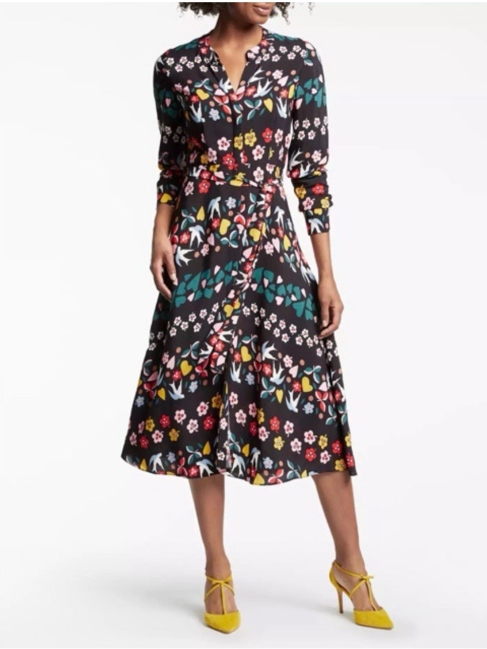 BODEN Jessica folklore midi dress